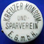 Krzyż Kreuzer Konsum und Sparvereien E.G. m. b. H. porcelanka 01